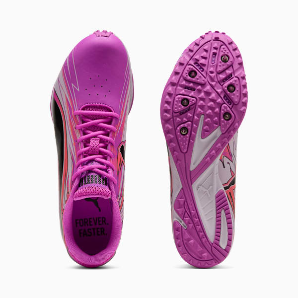 evoSPEED Haraka Sparked Men's Track & Field Shoes, Pure Magenta-Lilac Frost-Peach Frost, extralarge
