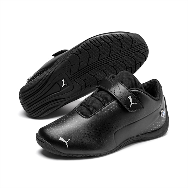 BMW M Motorsport Drift Cat 5 Ultra II Little Kids' Shoes, Puma Black-Puma Black, extralarge