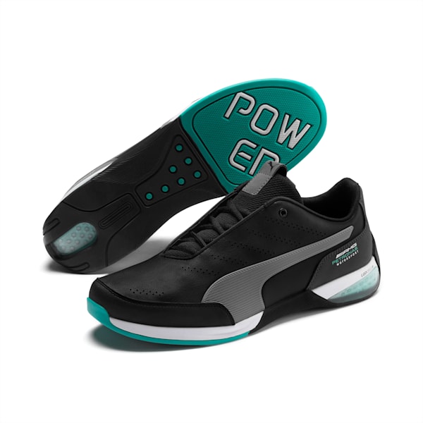 Mercedes-AMG Petronas Kart Cat X Men's Training Shoes, Puma Black-Smoked Pearl, extralarge