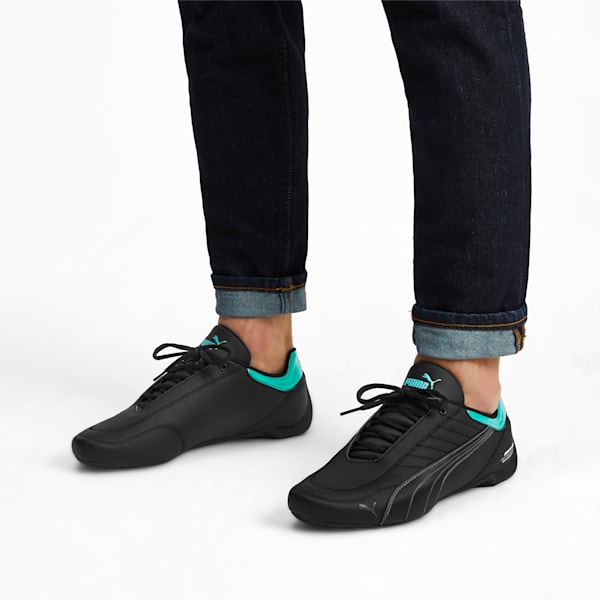 Mercedes AMG Petronas Future Kart Cat Sneakers, Puma Black-Smoked Pearl, extralarge-IND