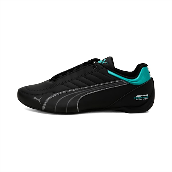 Mercedes AMG Petronas Future Kart Cat Sneakers, Puma Black-Smoked Pearl, extralarge-IND