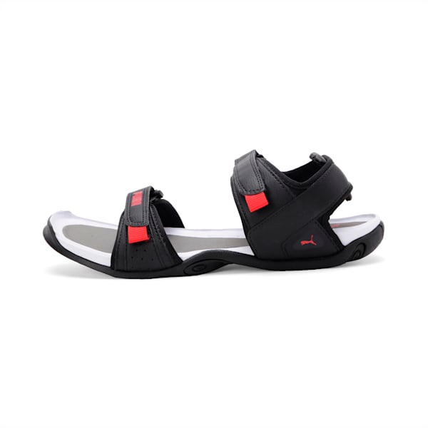 Rocky IDP Sandals, Charcoal Gray-High Risk Red-Puma Black