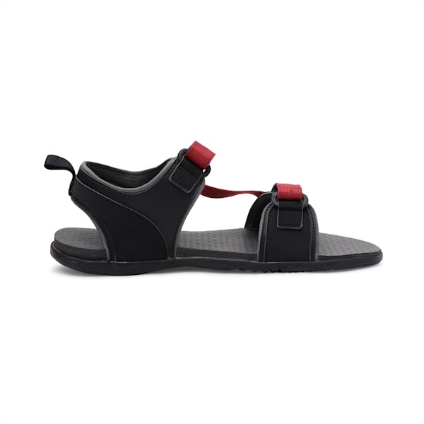 Hexa Men's Sandals, Dark Shadow-Puma Black-Rhubarb, extralarge-IND