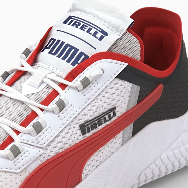 Replicat-X Pirelli Motorsport Shoes, Puma White-Rosso Corsa-Puma Black, extralarge