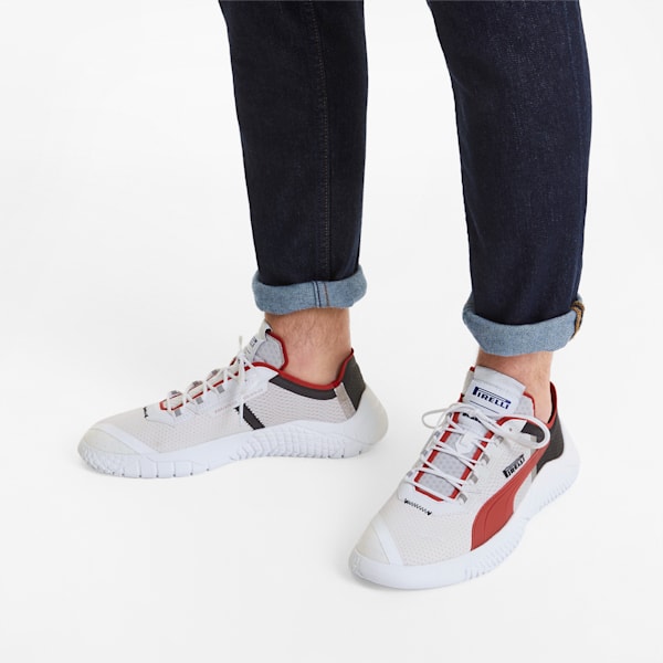 Replicat-X Pirelli Motorsport Shoes, Puma White-Rosso Corsa-Puma Black, extralarge