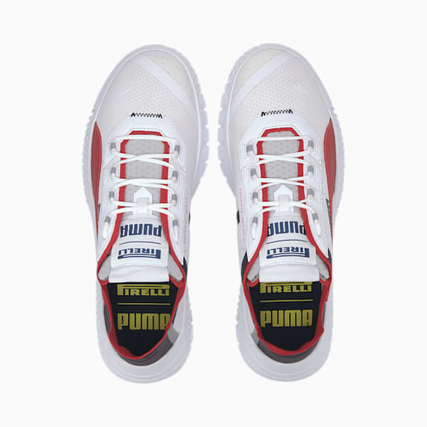 Replicat-X Pirelli Motorsport Shoes, Puma White-Rosso Corsa-Puma Black, extralarge
