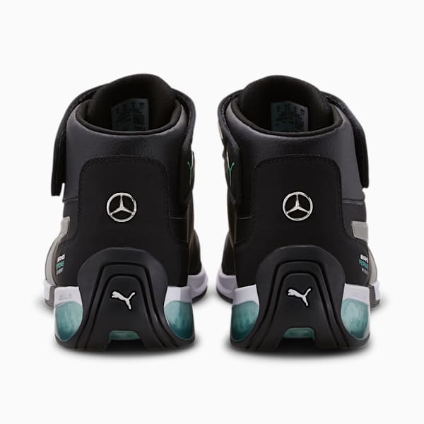 Mercedes-AMG Petronas Kart Cat Mid LQDCELL Men's Motorsport Shoes, Puma Black-Puma Silver, extralarge