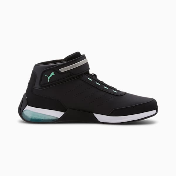 Mercedes-AMG Petronas Kart Cat Mid LQDCELL Men's Motorsport Shoes, Puma Black-Puma Silver, extralarge