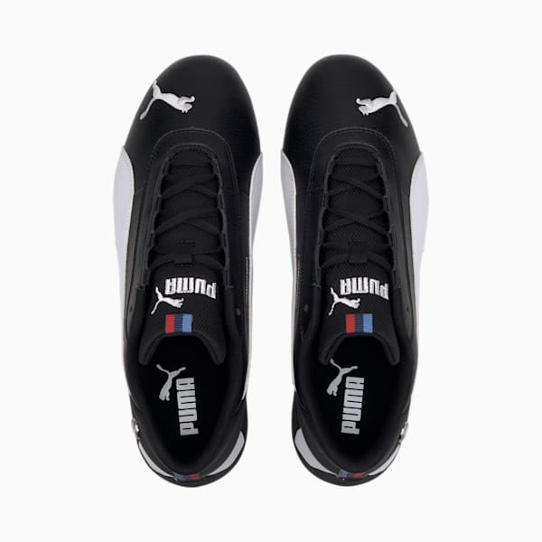 BMW M Motorsport R-Cat Men's Motorsport Shoes, Puma Black-Puma White, extralarge