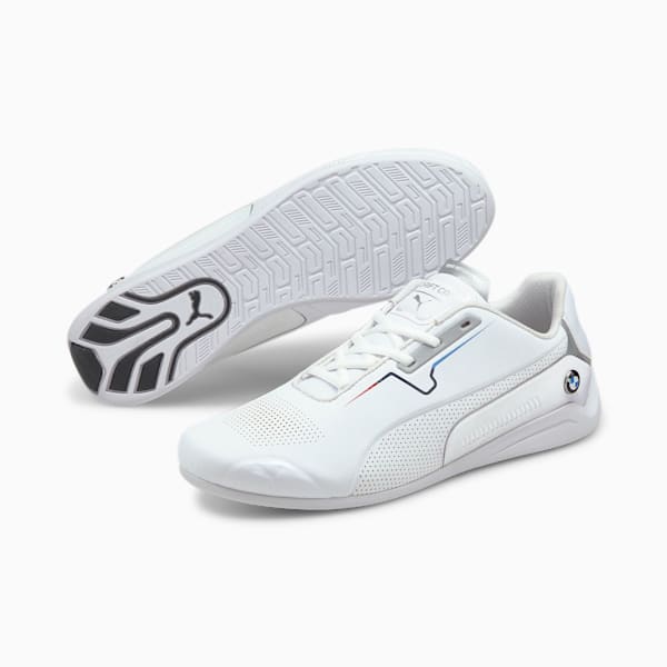 BMW M Motorsport Drift Cat 8 Men's Motorsport Shoes, Puma White-Puma White, extralarge