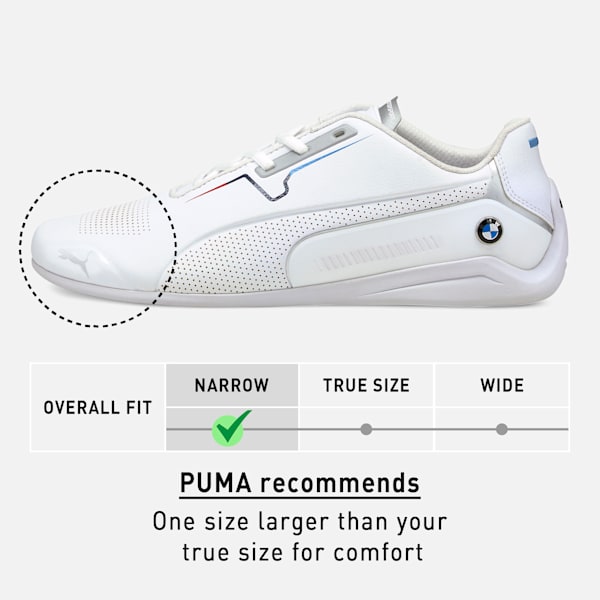 BMW M Motorsport Drift Cat 8 Sneakers, Puma White-Puma White, extralarge-IND