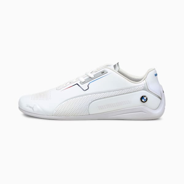 BMW M Motorsport Drift Cat 8 Men's Motorsport Shoes, Puma White-Puma White, extralarge