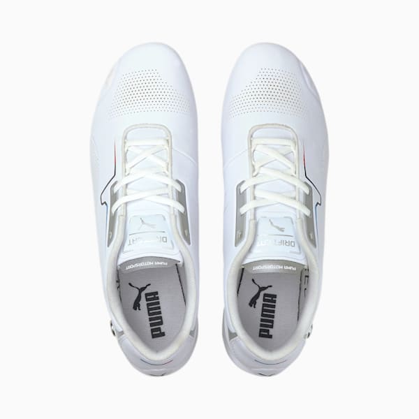 BMW M Motorsport Drift Cat 8 Men's Motorsport Shoes, Puma White-Puma White, extralarge