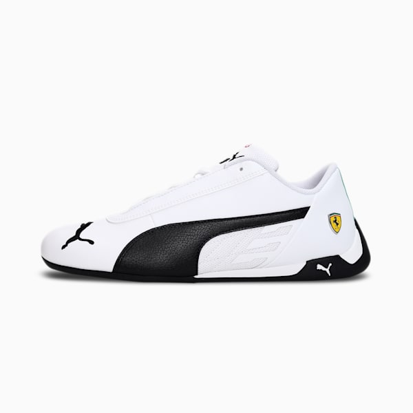 Scuderia Ferrari R-Cat Unisex Sneakers, Puma White-Puma Black, extralarge-IND