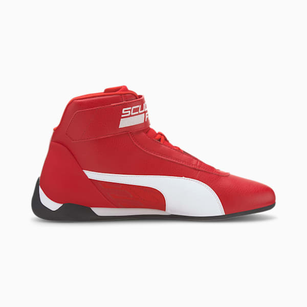 Scuderia Ferrari R-Cat Mid Men's Motorsport Shoes, Rosso Corsa-Puma White-Puma Black, extralarge