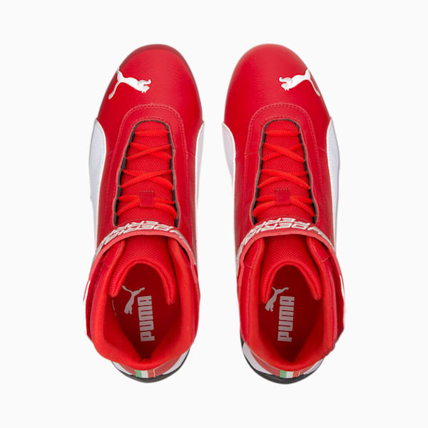 Scuderia Ferrari R-Cat Mid Men's Motorsport Shoes, Rosso Corsa-Puma White-Puma Black, extralarge