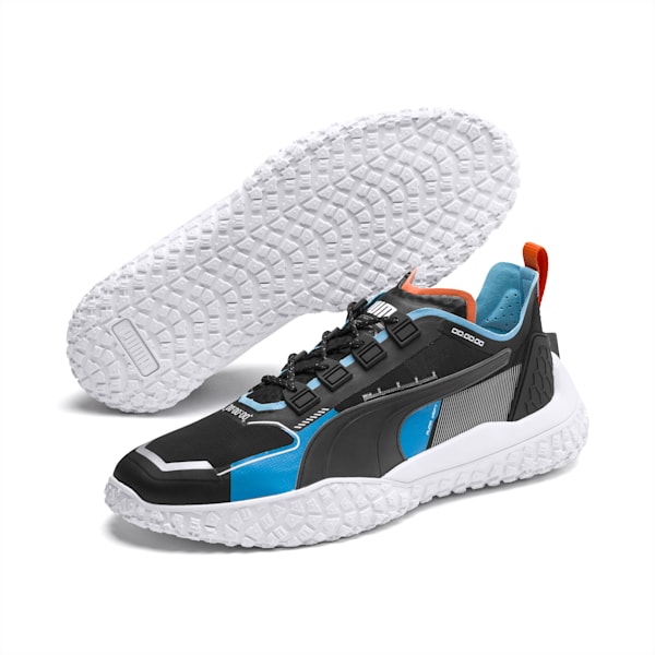 Octn Drift Men's Motorsport Shoes, Puma Black-Puma White-Luminous Blue, extralarge
