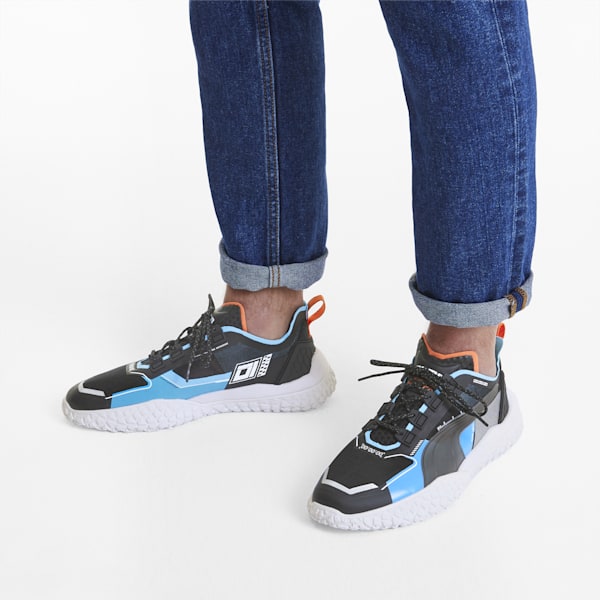 Octn Drift Men's Motorsport Shoes, Puma Black-Puma White-Luminous Blue, extralarge