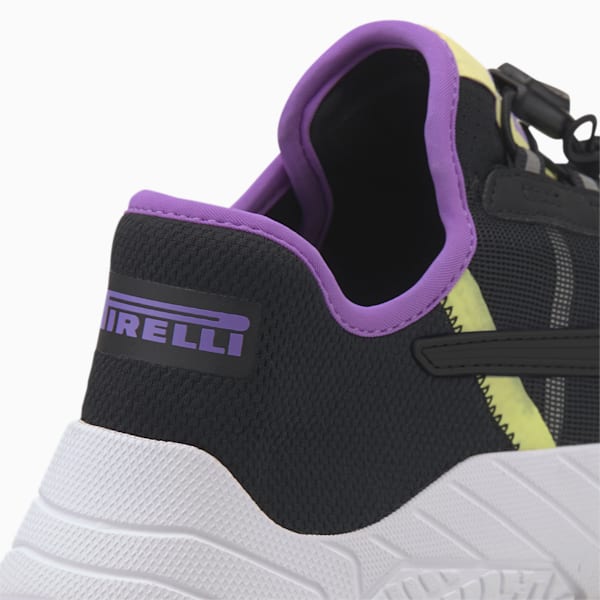 Replicat-X 1.8 Pirelli Men's Motorsport Shoes, Puma Black-Luminous Purple-Sunny Lime, extralarge