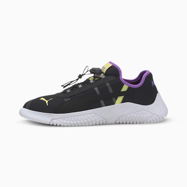 Replicat-X 1.8 Pirelli Men's Motorsport Shoes, Puma Black-Luminous Purple-Sunny Lime, extralarge