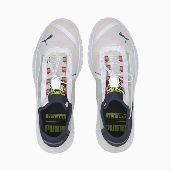 Replicat-X 1.8 Pirelli Men's Motorsport Shoes, Puma White-Peacoat-Limepunch, extralarge