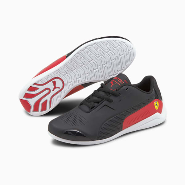 SF Drift Cat 8 Youth Shoes, Puma Black-Rosso Corsa