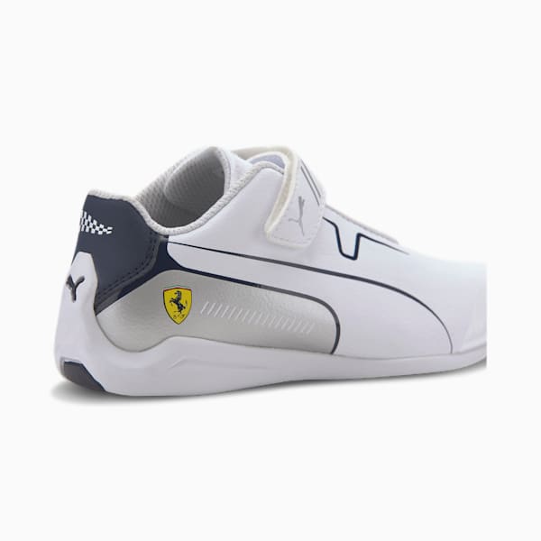 Scuderia Ferrari Drift Cat 8 Little Kids' Shoes, Puma White-Peacoat, extralarge