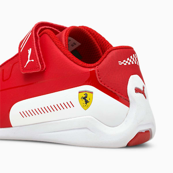 Scuderia Ferrari Drift Cat 8 Little Kids' Shoes, Puma White-Blue Spruce, extralarge