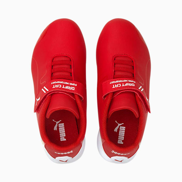 Scuderia Ferrari Drift Cat 8 Little Kids' Shoes, Puma White-Blue Spruce, extralarge