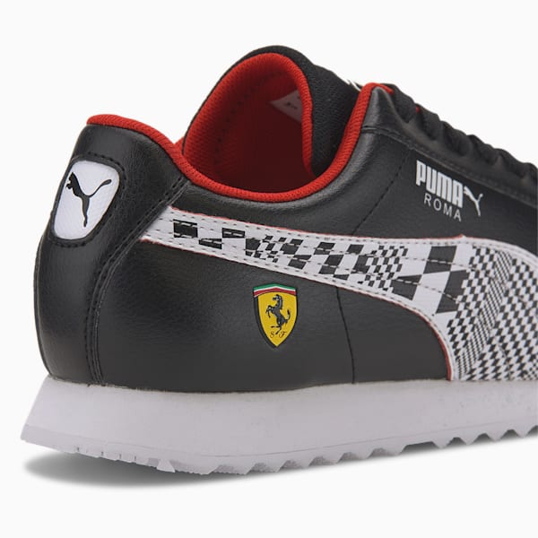Scuderia Ferrari Roma Kid's Shoes, Puma Black-Puma White, extralarge-IND