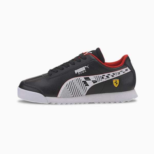 Scuderia Ferrari Roma Kid's Shoes, Puma Black-Puma White, extralarge-IND