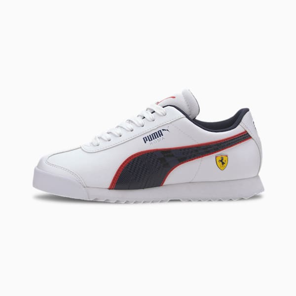 Scuderia Ferrari Roma Sneakers JR, Puma White-Peacoat, extralarge