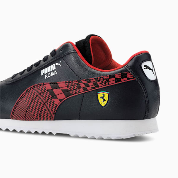 Scuderia Ferrari Roma Sneakers JR, Puma Black-Rosso Corsa, extralarge
