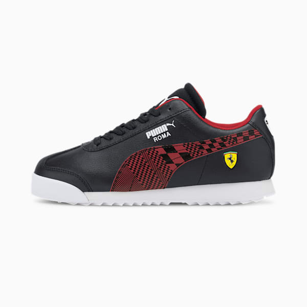 Scuderia Ferrari Roma Sneakers JR, Puma Black-Rosso Corsa, extralarge
