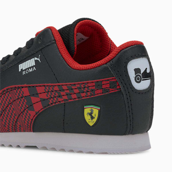 Scuderia Ferrari Roma Toddler Shoes, Puma Black-Rosso Corsa, extralarge