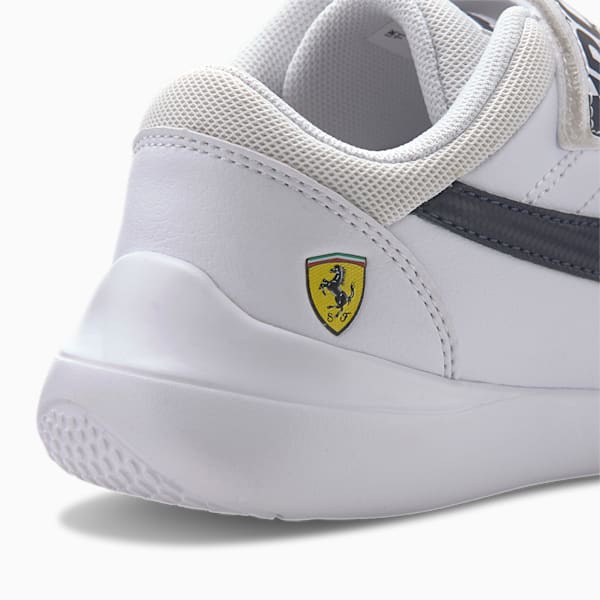 Scuderia Ferrari Kart Cat III Little Kids' Shoes, Puma White-Peacoat, extralarge