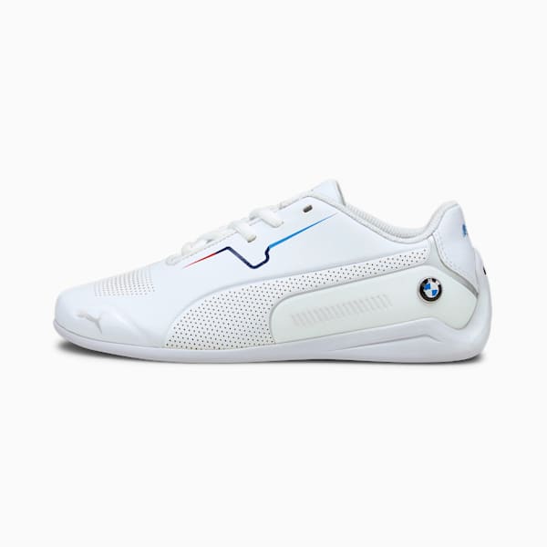 BMW M Motorsport Drift Cat 8 Motorsport Shoes JR, Puma White-Puma White, extralarge