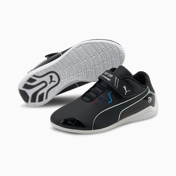 BMW M Motorsport Drift Cat 8 Kids' Shoes, Puma Black-Puma Black, extralarge-IND