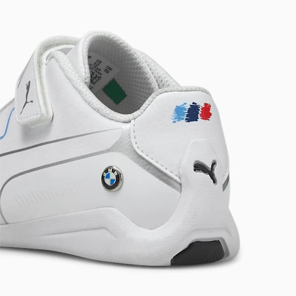 BMW M Motorsport Drift Cat 8 Little Kids' Shoes, Puma White-Puma White, extralarge