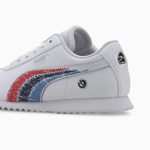 BMW M Motorsport Roma Little Kids' Shoes, Puma White-Puma White, extralarge