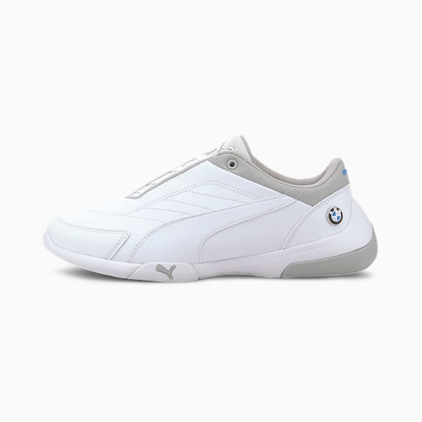 BMW M Motorsport Kart Cat III Motorsport Shoes JR, Puma White-Puma White, extralarge