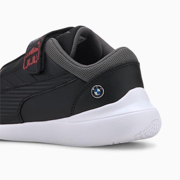 BMW M Motorsport Kart Cat III Little Kids' Shoes, Puma Black-Puma Black, extralarge