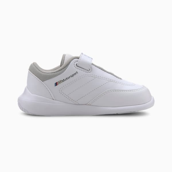 BMW M Motorsport Kart Cat III Toddler Shoes, Puma White-Puma White, extralarge
