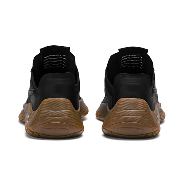 Puma black with gum sole 2025