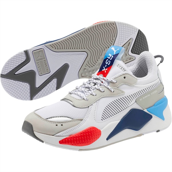 RS-X BMW MMS Sneakers, White-Gray Violet-Hgh Rsk Rd, extralarge