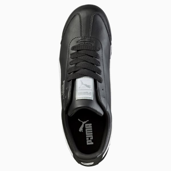 Roma Basic Men's Sneakers, black-white-puma silver, extralarge