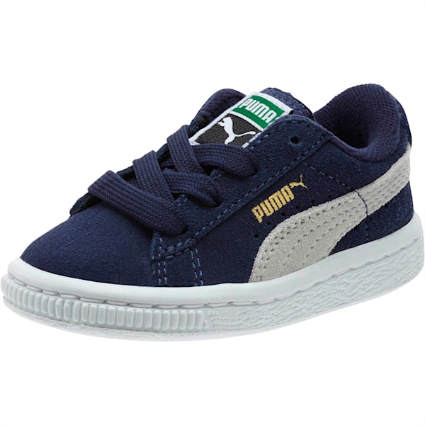 Puma Suede Toddler Shoes, peacoat-team gold, extralarge