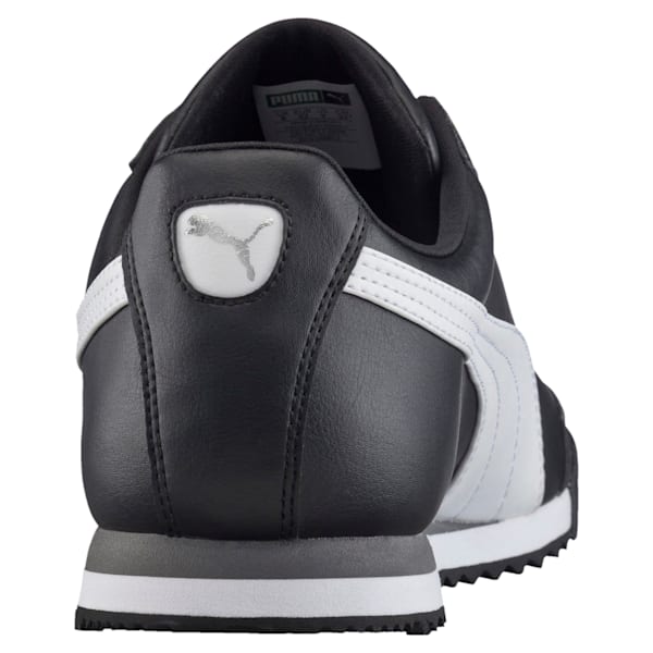 Roma Basic Sneakers JR, black-white-puma silver, extralarge