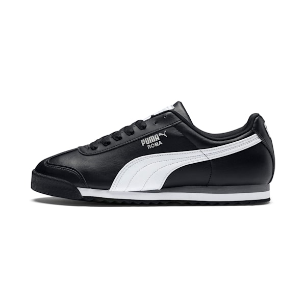 Baskets Roma Basic Jeune, black-white-puma silver, extralarge