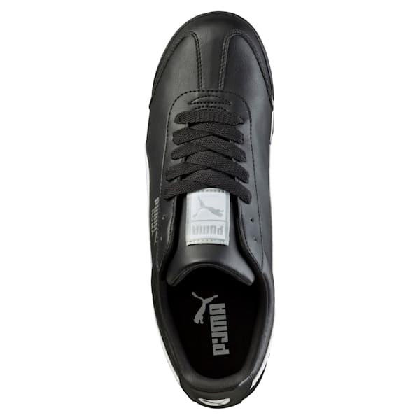 Roma Basic Sneakers JR, black-white-puma silver, extralarge